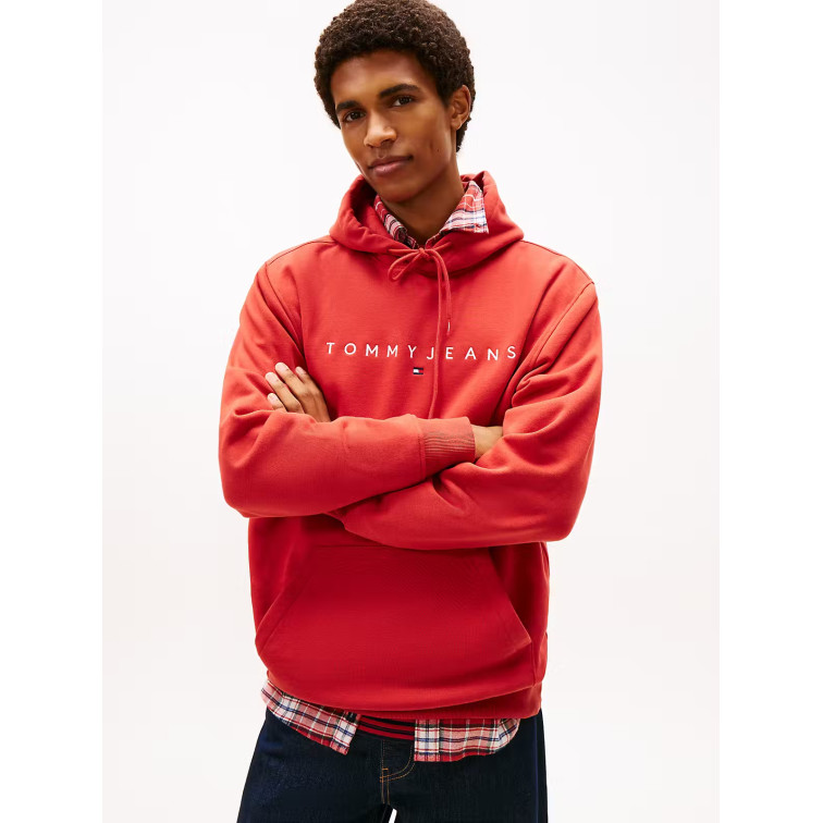 SUDADERA HOMBRE  TOMMY HILFIGER TJM REG LINEAR LOGO HOODIE EXT