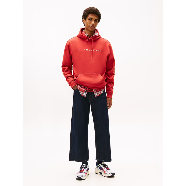 SUDADERA HOMBRE  TOMMY HILFIGER TJM REG LINEAR LOGO HOODIE EXT