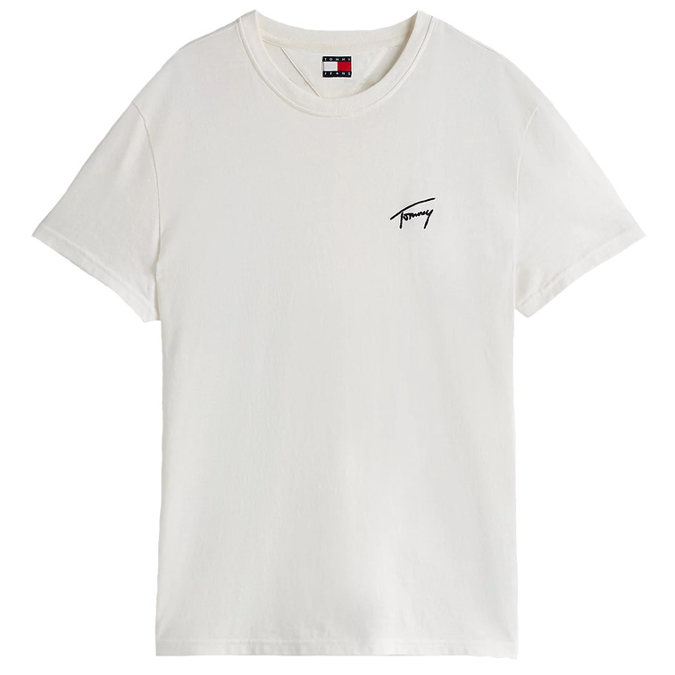 CAMISETA HOMBRE TOMMY JEANS LOGO FIRMA BORDADO FIT REGULAR