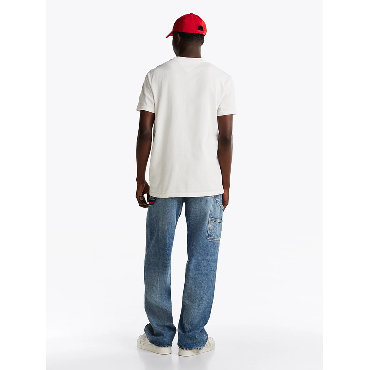 CAMISETA HOMBRE TOMMY JEANS LOGO FIRMA BORDADO FIT REGULAR