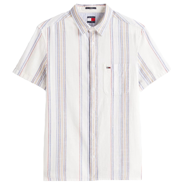 CAMISA MANGA CORTA HOMBRE TOMMY JEANS ESTAMPADO DE RAYAS