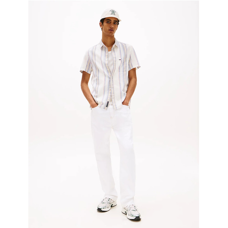 CAMISA MANGA CORTA HOMBRE TOMMY JEANS ESTAMPADO DE RAYAS