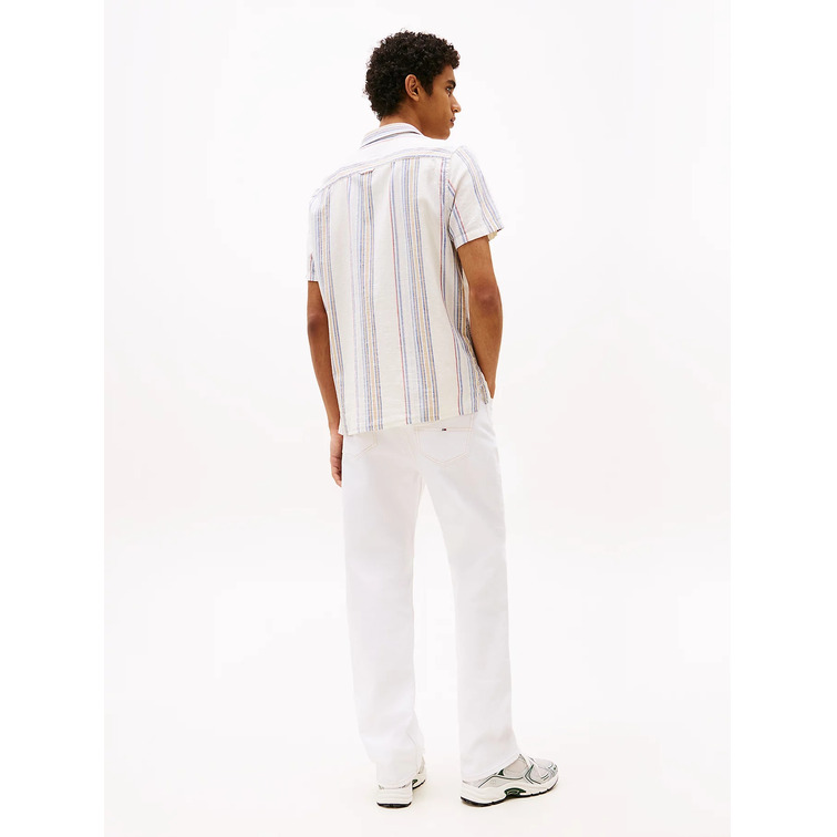 CAMISA MANGA CORTA HOMBRE TOMMY JEANS ESTAMPADO DE RAYAS