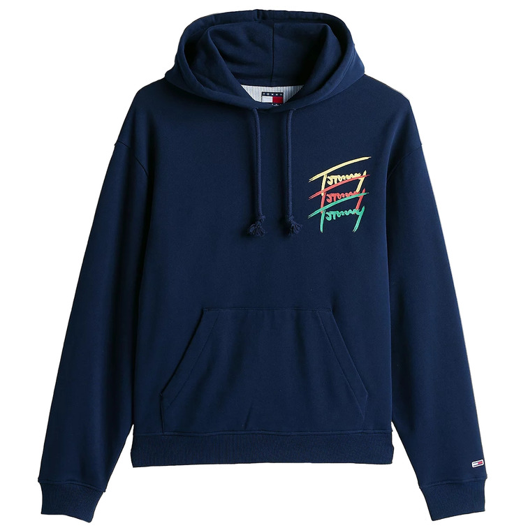 SUDADERA CON CAPUCHA HOMBRE TOMMY JEANS LOGO FIRMA FIT HOLGADO