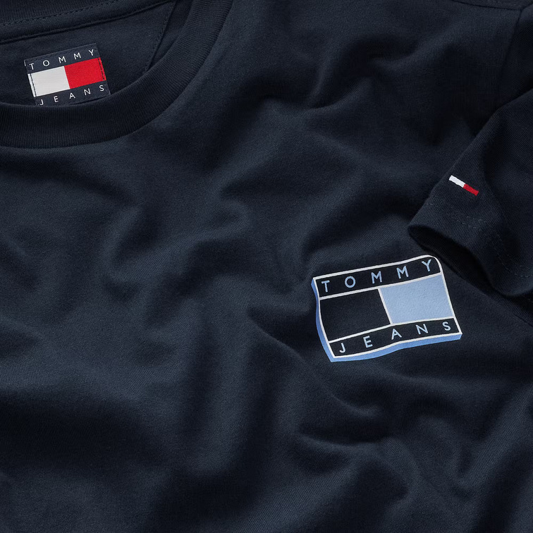 HOMBRE TJM SLIM POP COLOR FLAG TEE EX C1G