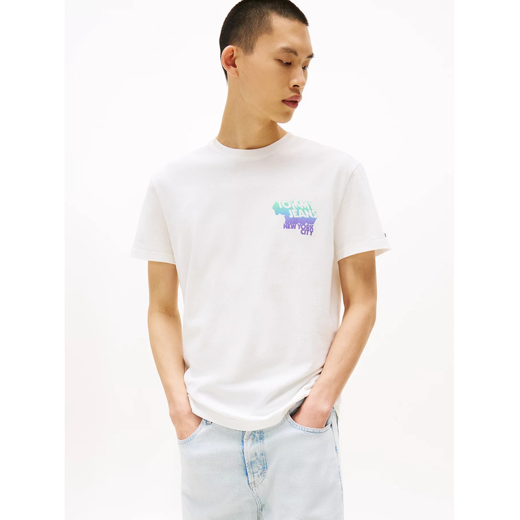 HOMBRE TJM REG STACK BACKPRINT TEE EX YBL