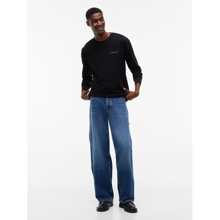 CAMISETA HOMBRE  TOMMY HILFIGER TJM SLIM CHEST LINEAR LS TEE E