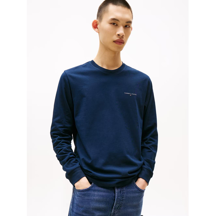 HOMBRE TJM SLIM CHEST LINEAR LS TEE E C1G