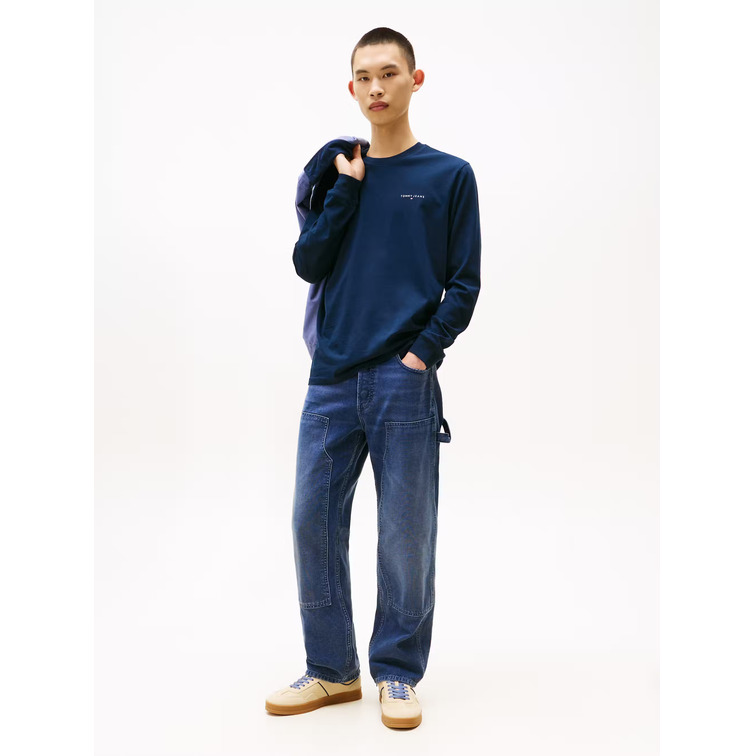 HOMBRE TJM SLIM CHEST LINEAR LS TEE E C1G