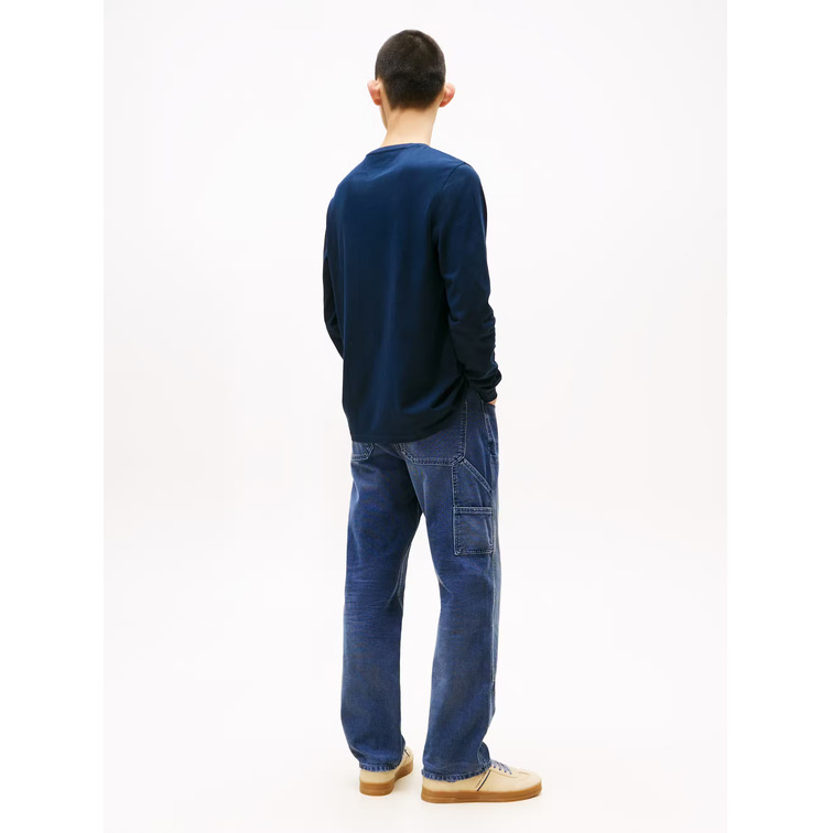 HOMBRE TJM SLIM CHEST LINEAR LS TEE E C1G
