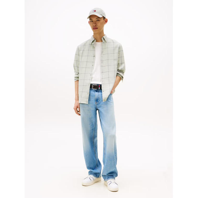 HOMBRE TJM ESSNTL TWILL CHECK REG SHI M1C