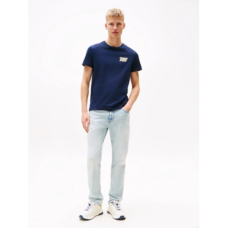 CAMISETA HOMBRE TOMMY JEANS LOGO BURBUJA FIT SLIM