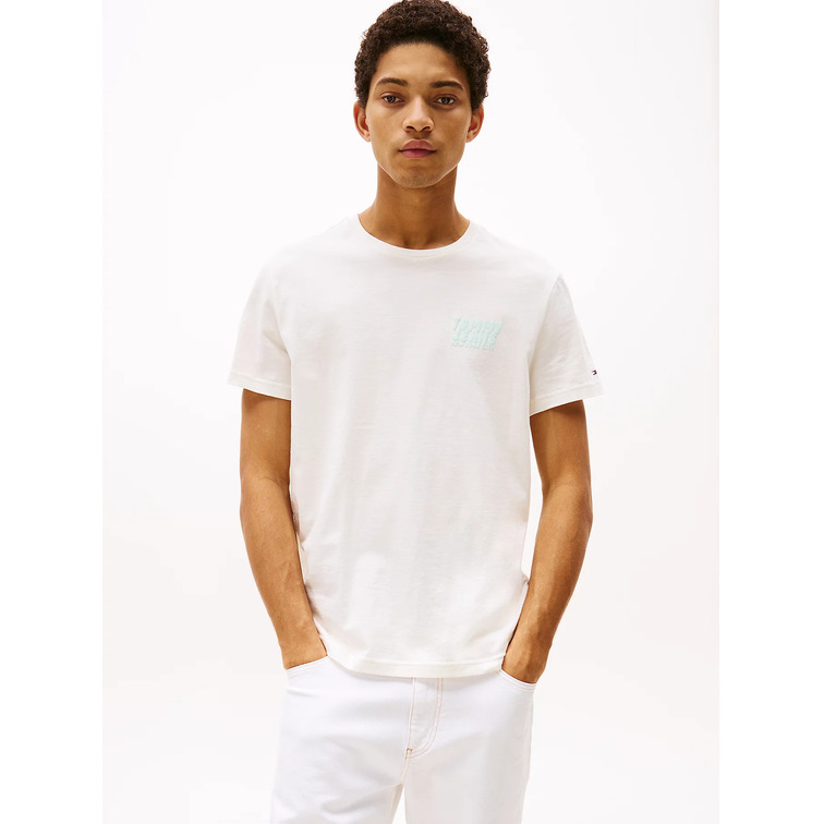 CAMISETA HOMBRE TOMMY JEANS LOGO BURBUJA FIT SLIM