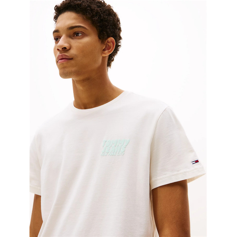 CAMISETA HOMBRE TOMMY JEANS LOGO BURBUJA FIT SLIM
