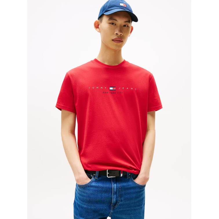 CAMISETA HOMBRE TOMMY JEANS LOGO LINEAL FIT REGULAR