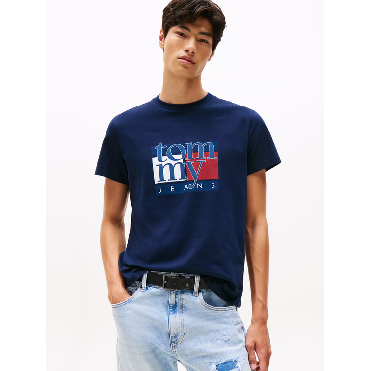 HOMBRE TJM SLIM RWB FLAG TEE EXT C1G