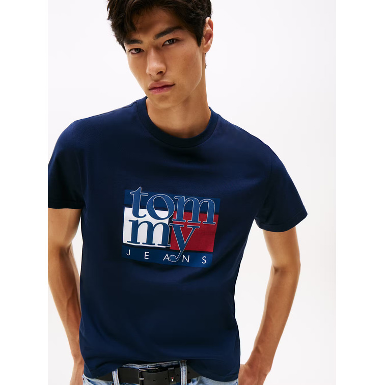 HOMBRE TJM SLIM RWB FLAG TEE EXT C1G