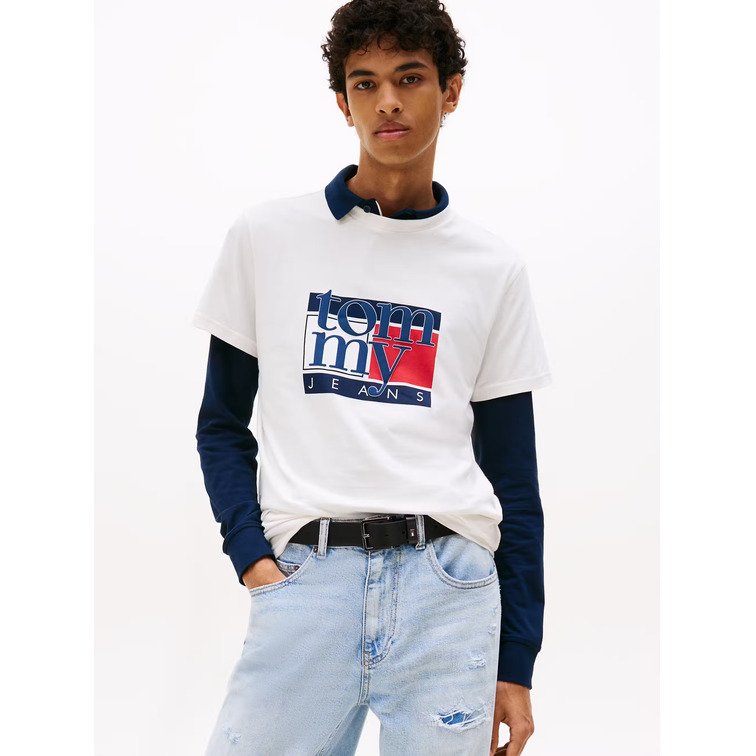 HOMBRE TJM SLIM RWB FLAG TEE EXT YBH