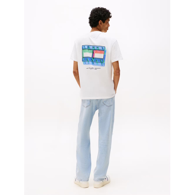 HOMBRE TJM REG DNA FLAG PLAY TEE EXT YBL