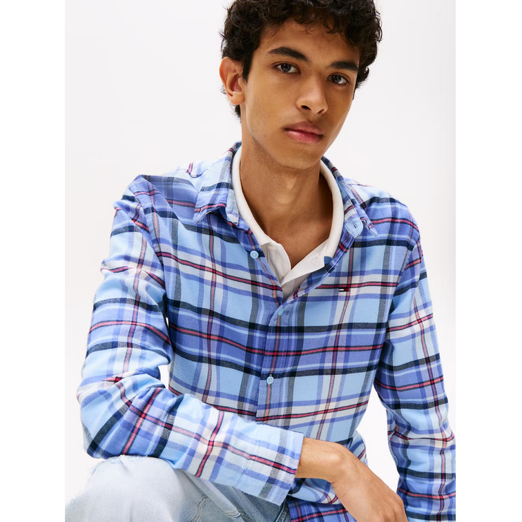 HOMBRE TJM REG FLANNEL CHECK SHIRT EX C1T