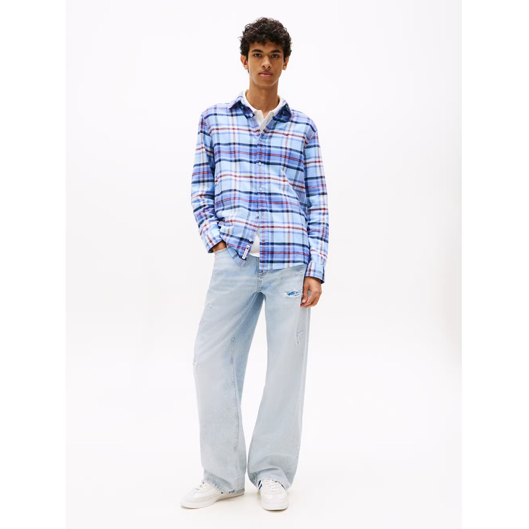 HOMBRE TJM REG FLANNEL CHECK SHIRT EX C1T