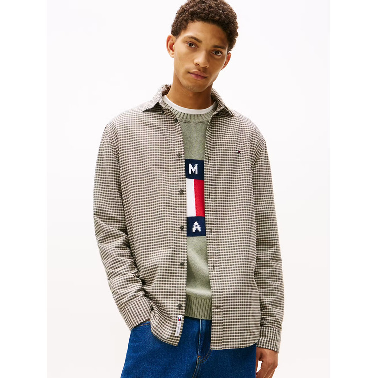 HOMBRE TJM REG OXFORD CHECK SHIRT EXT MRH