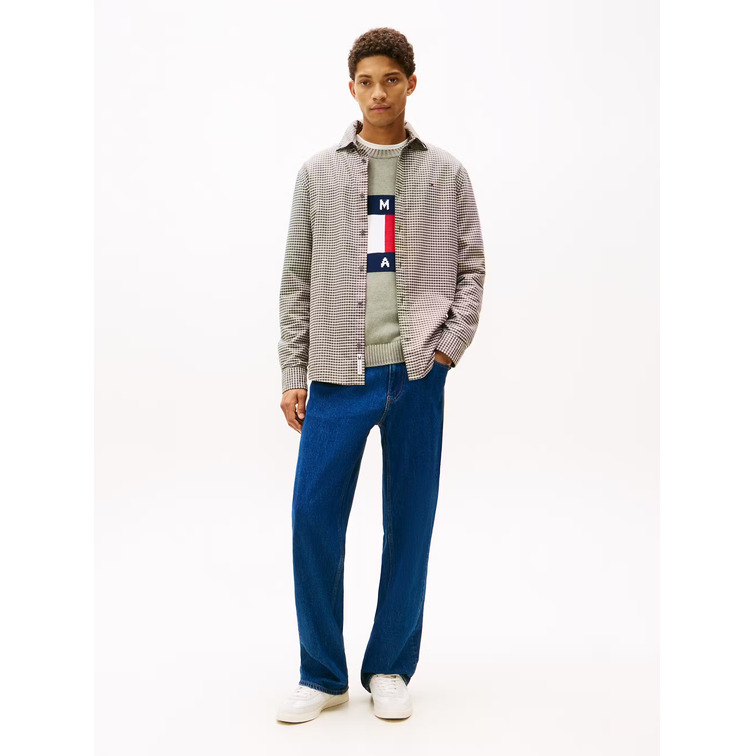 HOMBRE TJM REG OXFORD CHECK SHIRT EXT MRH