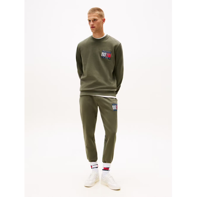 SUDADERA HOMBRE  TOMMY HILFIGER TJM REG RWB FLAG CREW EXT