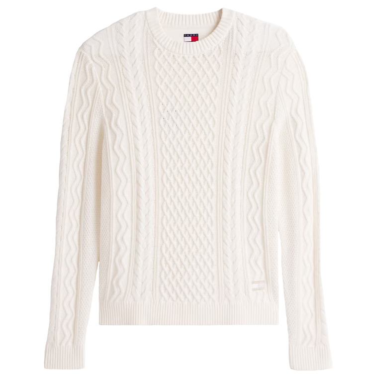 HOMBRE TJM SLM BADGE CABLE KNIT SWEAT 0K4