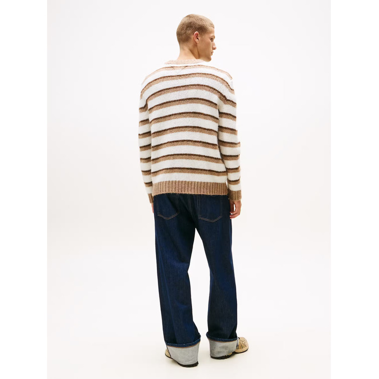 JERSEY HOMBRE  TOMMY HILFIGER TJM REG BRSHD STRPE BADGE SWEA