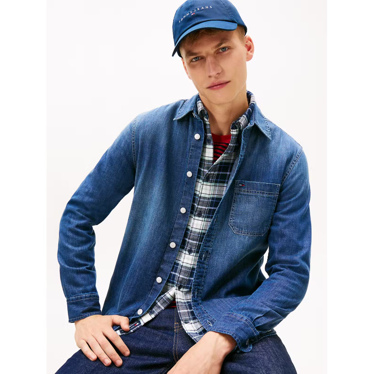 CAMISA HOMBRE  TOMMY HILFIGER TJM DENIM REGULAR FIT SHIRT EX