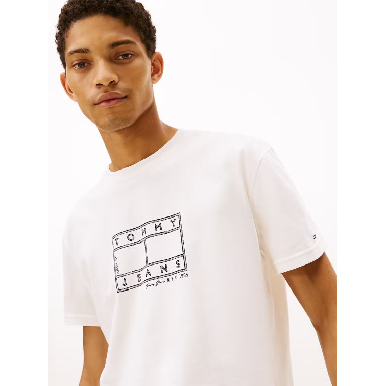 CAMISETA HOMBRE  TOMMY HILFIGER TJM REG CENTER FLAG SS TEE