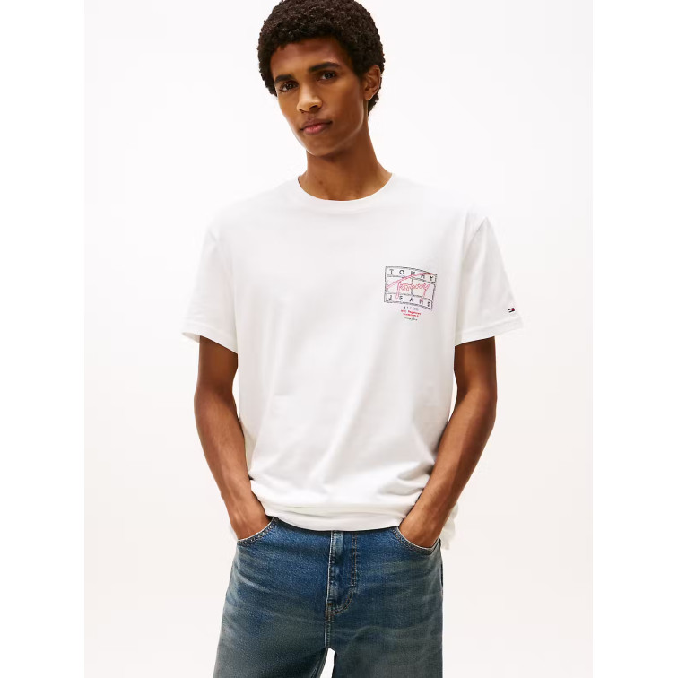 CAMISETA HOMBRE  TOMMY HILFIGER TJM REG SIGN SPRAY SS T EXT