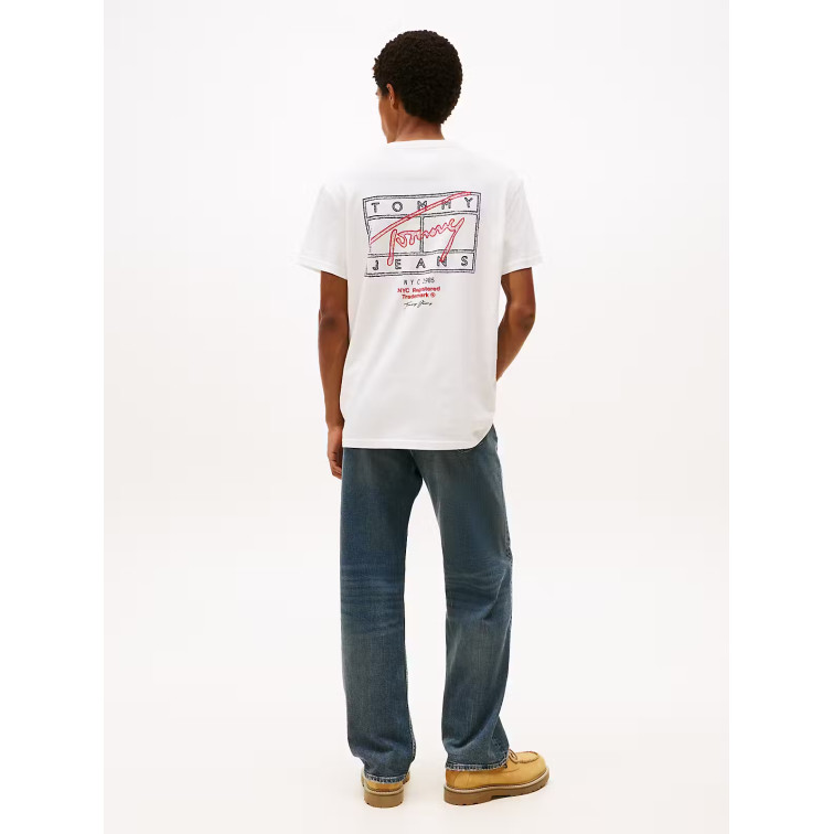 CAMISETA HOMBRE  TOMMY HILFIGER TJM REG SIGN SPRAY SS T EXT