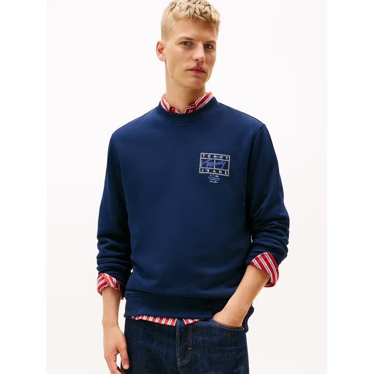 SUDADERA CUELLO REDONDO HOMBRE TOMMY JEANS CON LOGOS