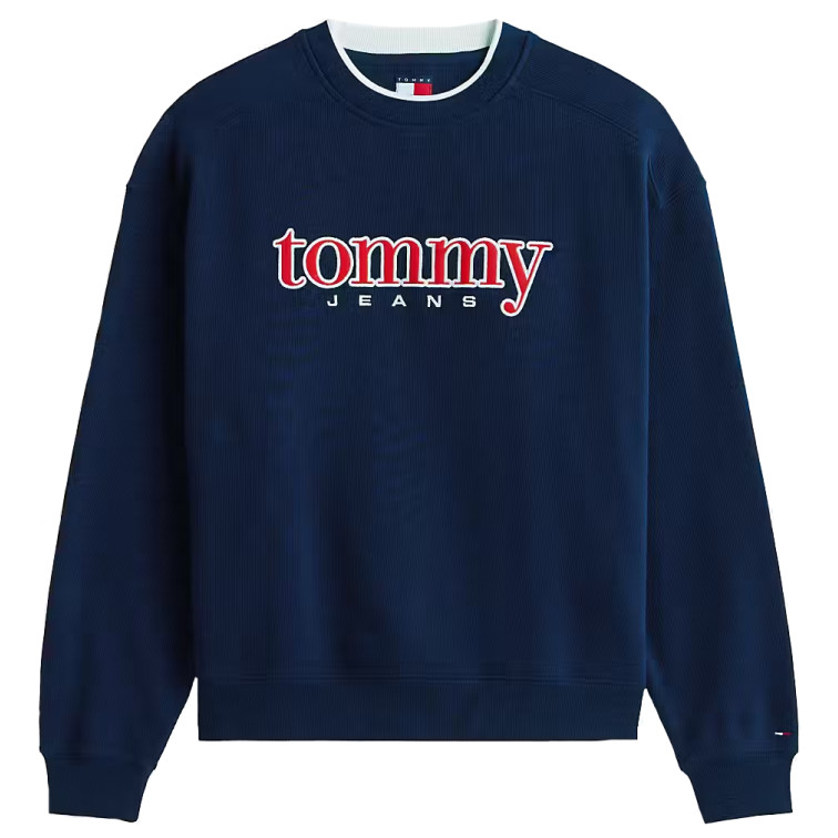 SUDADERA HOMBRE  TOMMY HILFIGER TJM 90S TEXTURE GRAPHIC CREW