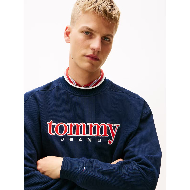 SUDADERA HOMBRE  TOMMY HILFIGER TJM 90S TEXTURE GRAPHIC CREW