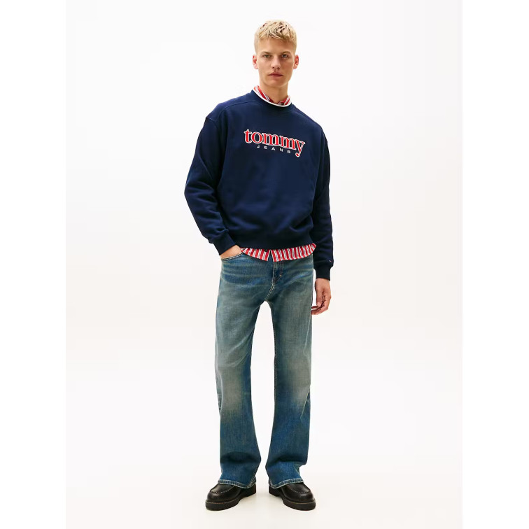 SUDADERA HOMBRE  TOMMY HILFIGER TJM 90S TEXTURE GRAPHIC CREW