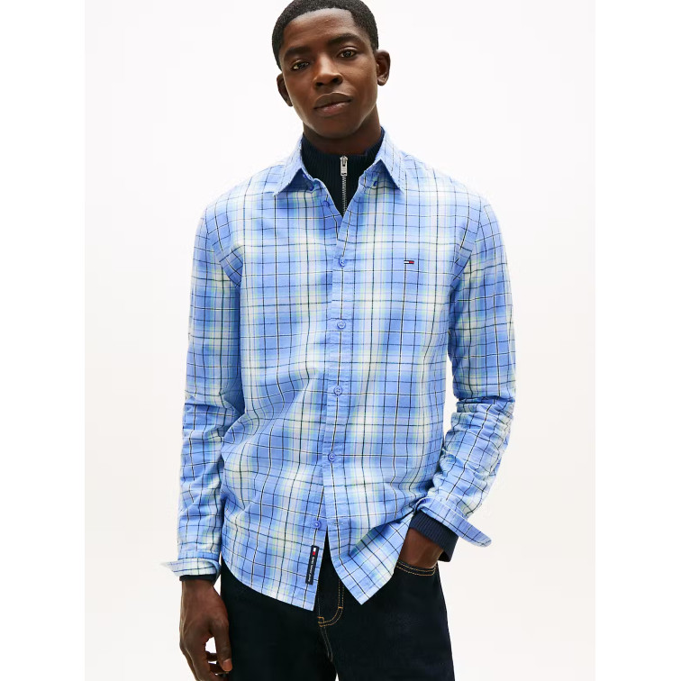 CAMISA HOMBRE  TOMMY HILFIGER TJM REG POPLIN PATTERN SHIRT