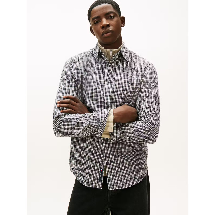 CAMISA HOMBRE  TOMMY HILFIGER TJM REG POPLIN PATTERN SHIRT