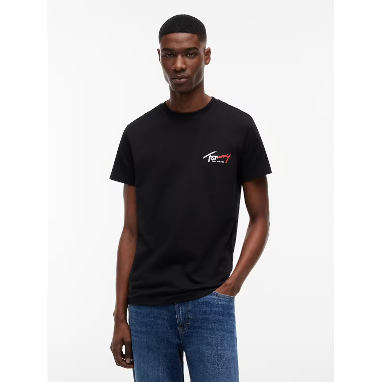 HOMBRE TJM SLIM SIGN CHEST SS TEE EXT BDS