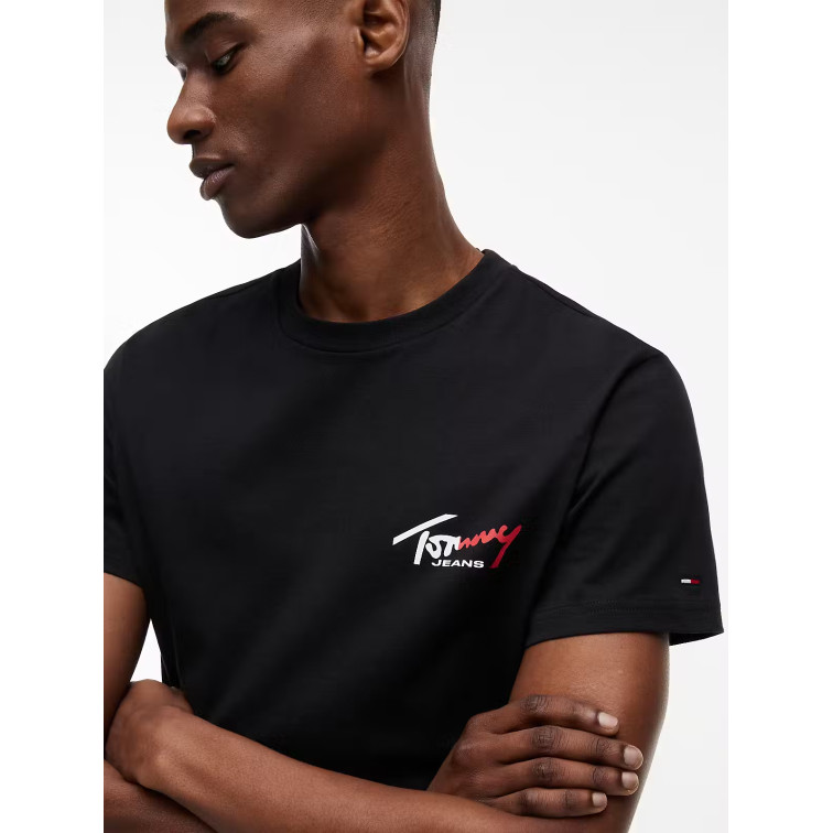 HOMBRE TJM SLIM SIGN CHEST SS TEE EXT BDS