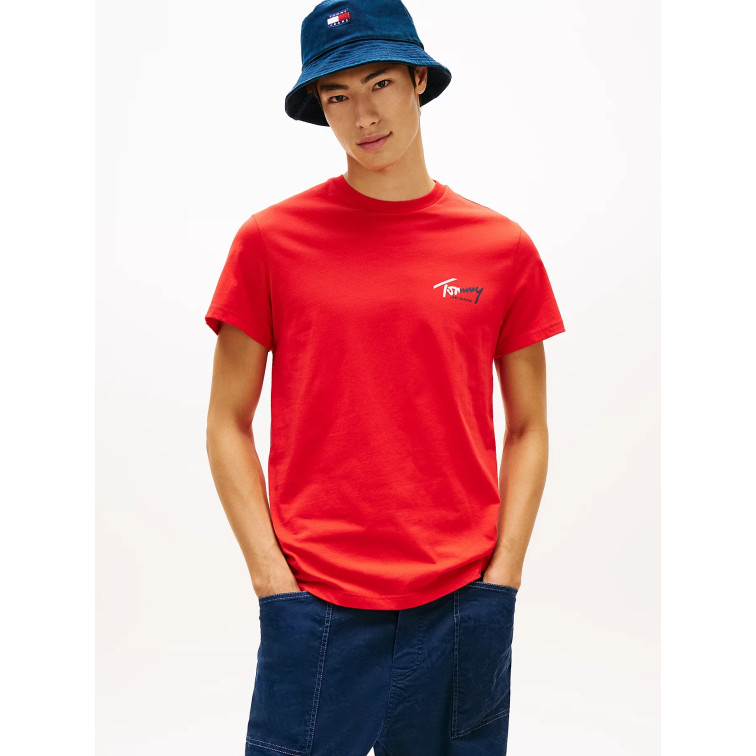 CAMISETA HOMBRE  TOMMY HILFIGER TJM SLIM SIGN CHEST SS TEE EXT