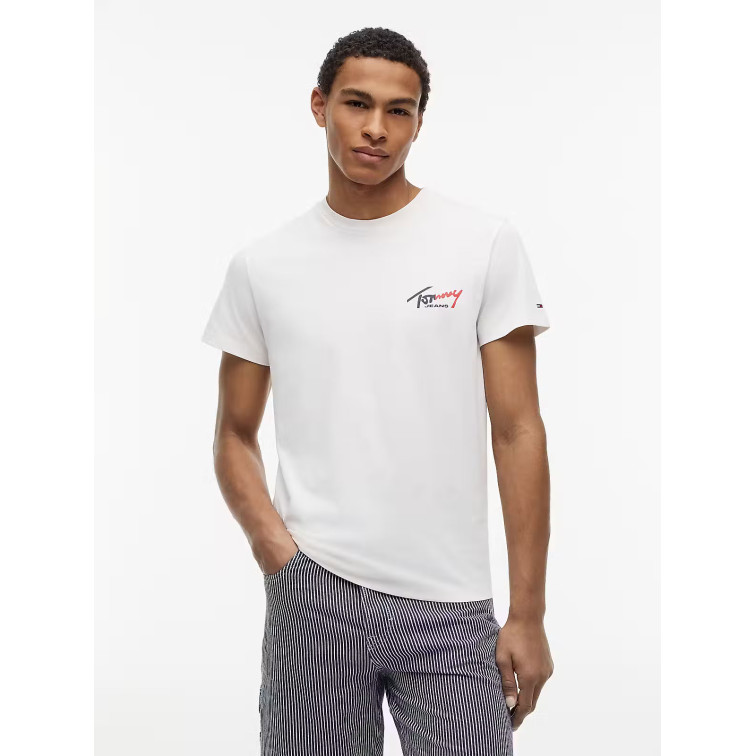 CAMISETA HOMBRE  TOMMY HILFIGER TJM SLIM SIGN CHEST SS TEE EXT
