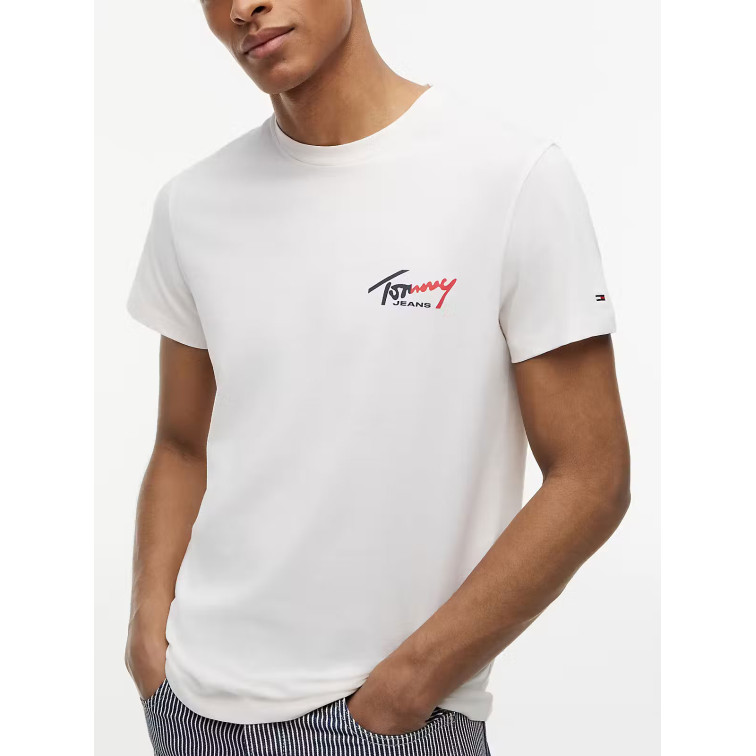 CAMISETA HOMBRE  TOMMY HILFIGER TJM SLIM SIGN CHEST SS TEE EXT