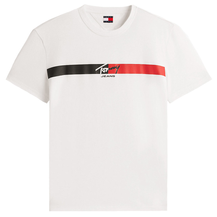 CAMISETA HOMBRE  TOMMY HILFIGER TJM REG SIGNATURE STRIPE T EXT