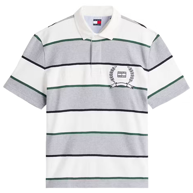 POLO HOMBRE  TOMMY HILFIGER TJM RLX SS STRIPE  SS RUGBY EX