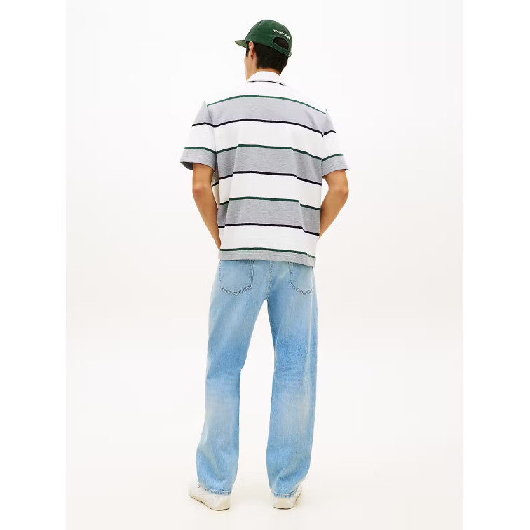 POLO HOMBRE  TOMMY HILFIGER TJM RLX SS STRIPE  SS RUGBY EX