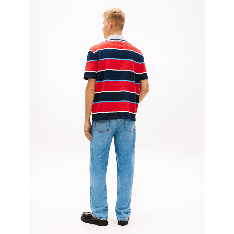POLO HOMBRE  TOMMY HILFIGER TJM RLX SS STRIPE  SS RUGBY EX