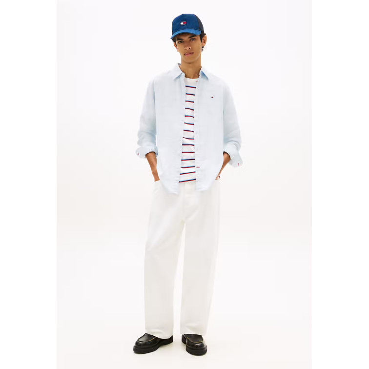 CAMISA HOMBRE  TOMMY HILFIGER TJM REG LINEN BLEND SHIRT EXT